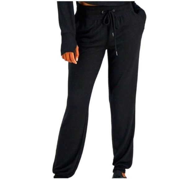 NWT Ideology Deep Black Joggers COMFORTABLE ATHLETIC WEAR IN OUR SIZE - Picture 1 of 5